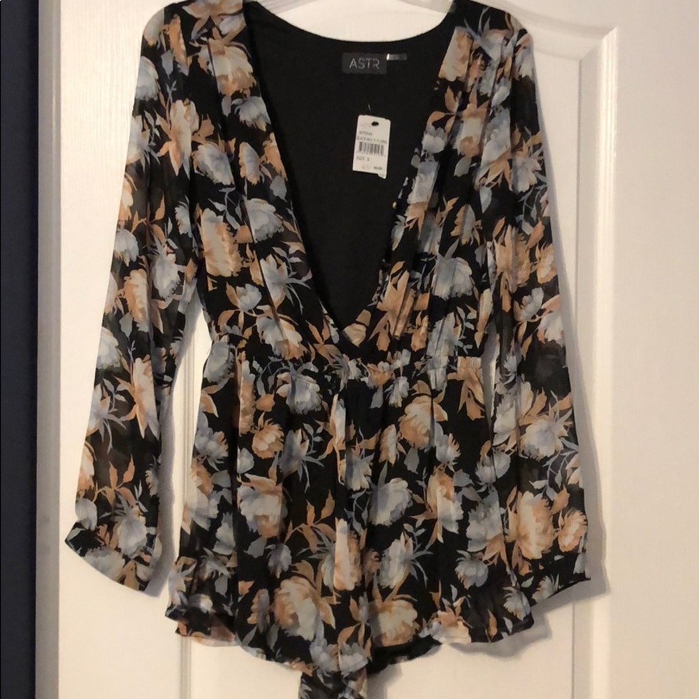 ASTR Floral Romper
